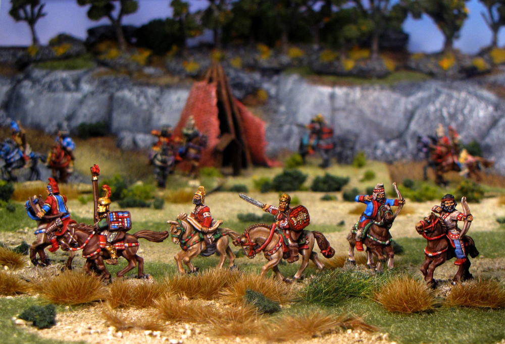 Scythians on the Hunt from Old Glory Miniatures painted by Neldoreth - An Hour of Wolves & Shattered Shields