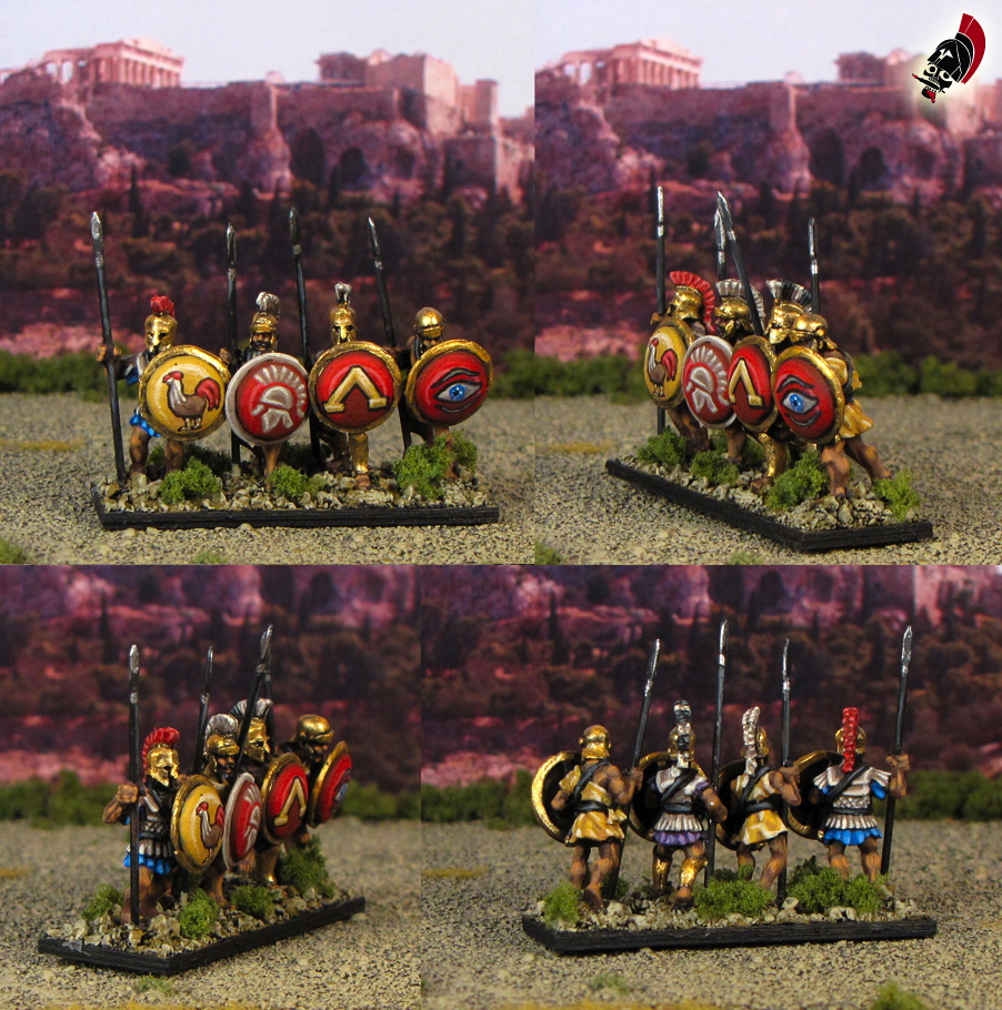 15mm Ancient Greek Hoplites from Xyston Miniatures painted by Neldoreth - An Hour of Wolves & Shattered Shields
