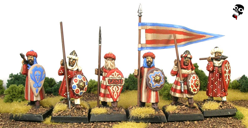Andalusian Spearmen from Gripping Beast Miniatures painted by Neldoreth - An Hour of Wolves & Shattered Shields