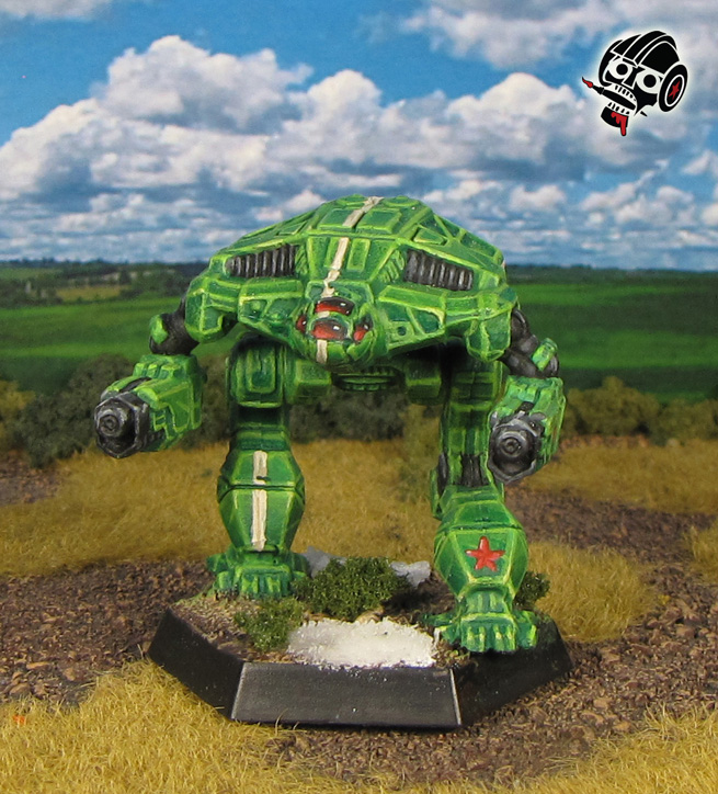 Battletech Alpha Strike Pouncer Clan Battle Mech from Catalyst Games Lab painted by Neldoreth - An Hour of Wolves & Shattered Shields