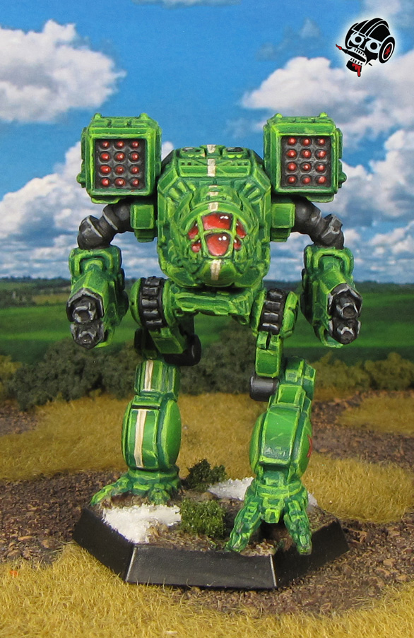 Battletech Alpha Strike Timberwolf Clan Battle Mech from Catalyst Games Lab painted by Neldoreth - An Hour of Wolves & Shattered Shields