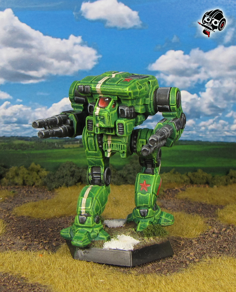 Battletech Alpha Strike Warhawk Clan Battle Mech from Catalyst Games Lab painted by Neldoreth - An Hour of Wolves & Shattered Shields