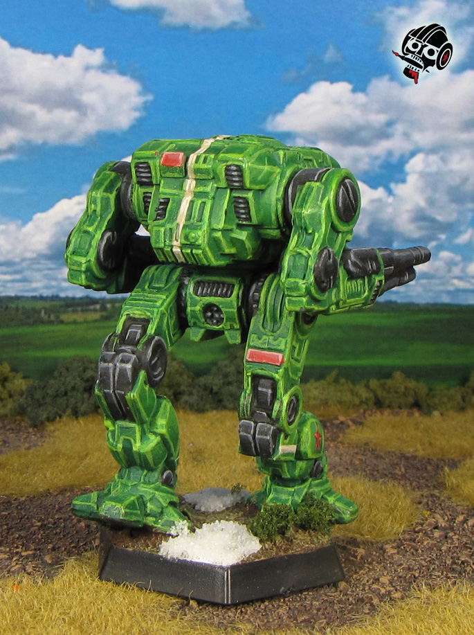 Battletech Alpha Strike Warhawk Clan Battle Mech from Catalyst Games Lab painted by Neldoreth - An Hour of Wolves & Shattered Shields
