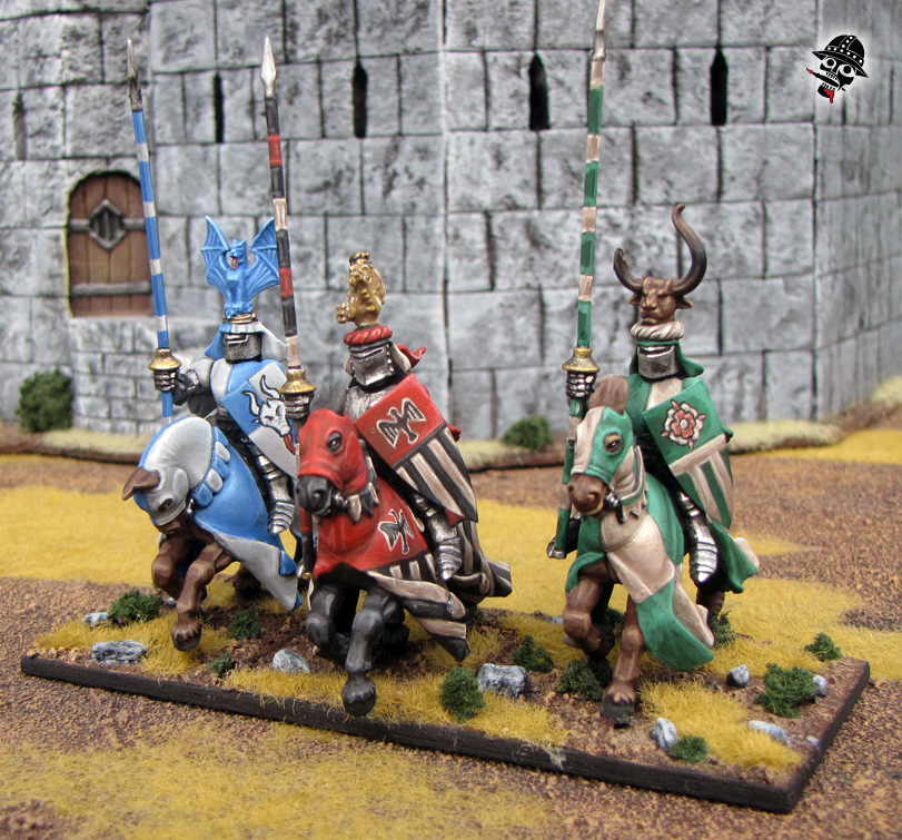 Warhammer Kings of War Bretonnian Knights Old World from Games Workshop painted by Neldoreth - An Hour of Wolves & Shattered Shields
