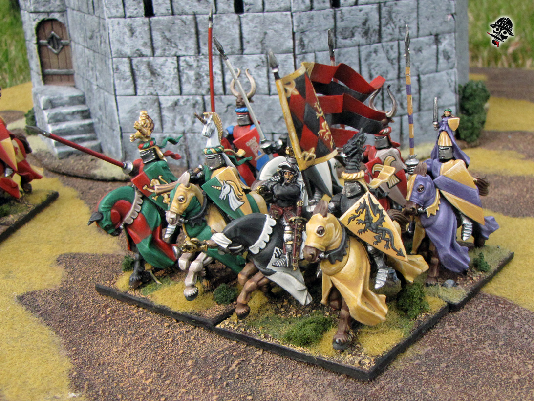 Warhammer Kings of War Bretonnian Knights from Games Workshop painted by Neldoreth - An Hour of Wolves & Shattered Shields