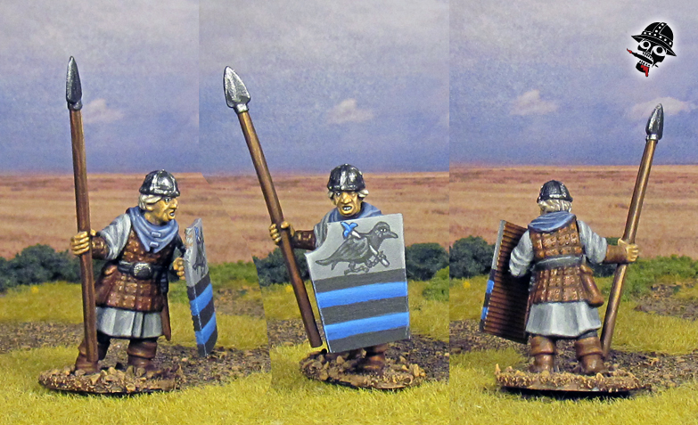 Bretonnian Women & Men at Arms Warhammer Old World from Oathmark miniatures painted by Neldoreth - An Hour of Wolves & Shattered Shields