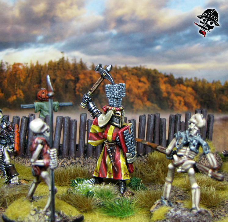 Bretonnian Lord on Foot Warhammer Old World from Reaper Miniatures painted by Neldoreth - An Hour of Wolves & Shattered Shields