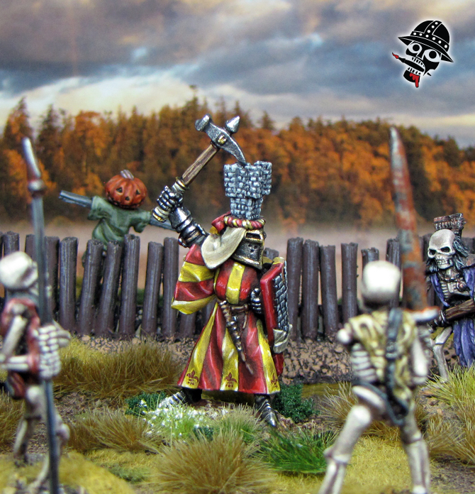 Bretonnian Lord on Foot Warhammer Old World from Reaper Miniatures painted by Neldoreth - An Hour of Wolves & Shattered Shields