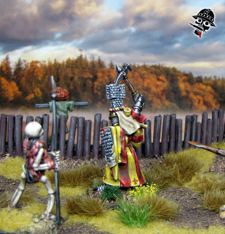 Bretonnian Lord on Foot Warhammer Old World from Reaper Miniatures painted by Neldoreth - An Hour of Wolves & Shattered Shields