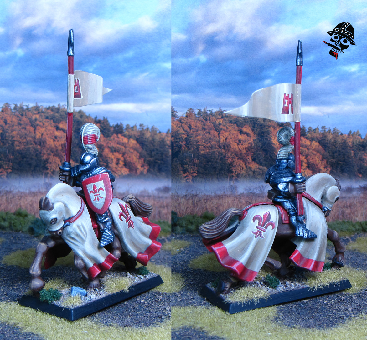 Bretonnian Empire Imperial Knights Battle Masters Old World Warhammer from Games Workshop and Milton Bradly painted by Neldoreth - An Hour of Wolves & Shattered Shields