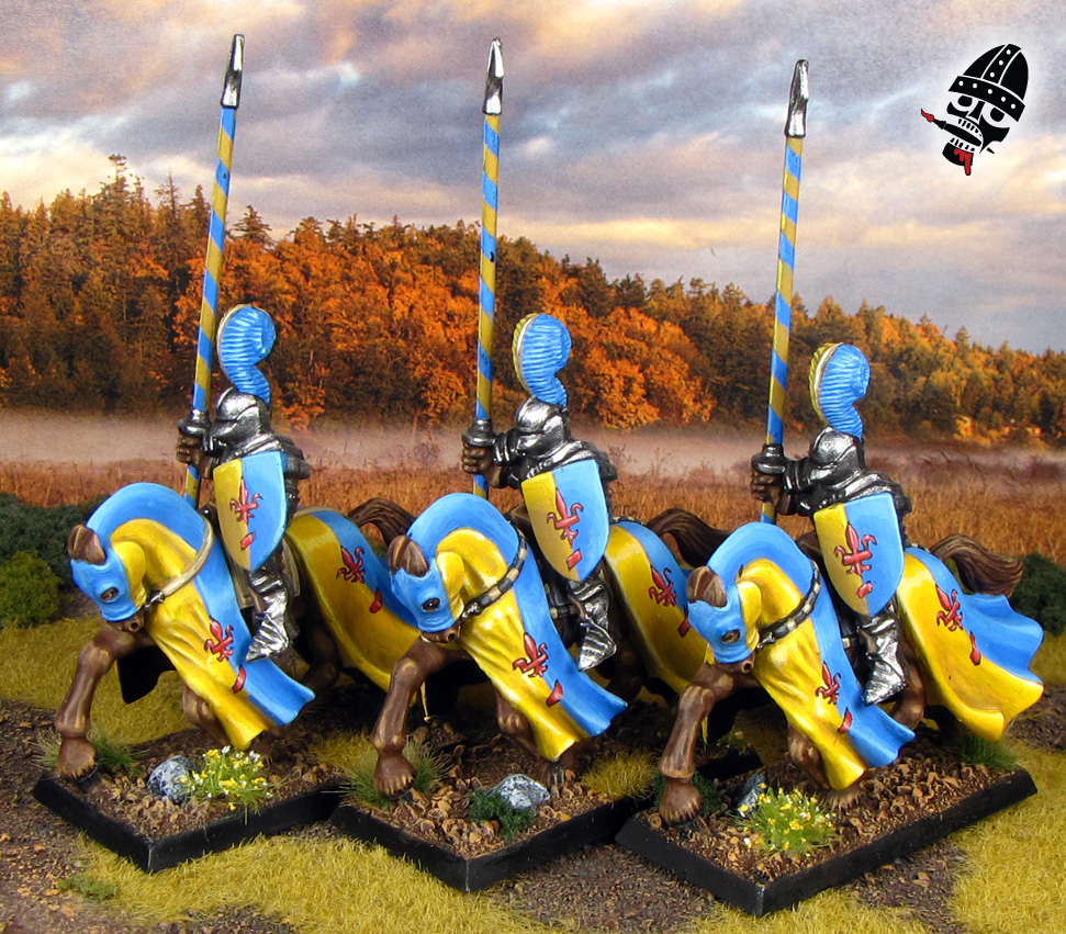 Bretonnian Empire Imperial Knights Battle Masters Old World Warhammer from Games Workshop and Milton Bradly painted by Neldoreth - An Hour of Wolves & Shattered Shields