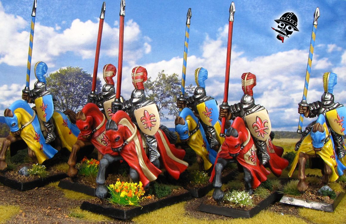 Bretonnian Empire Imperial Knights Battle Masters Old World Warhammer from Games Workshop and Milton Bradly painted by Neldoreth - An Hour of Wolves & Shattered Shields