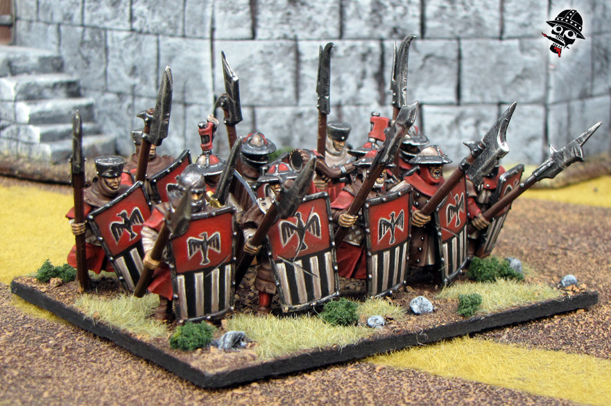 Warhammer Kings of War Bretonnian Men At Arms from Games Workshop painted by Neldoreth - An Hour of Wolves & Shattered Shields