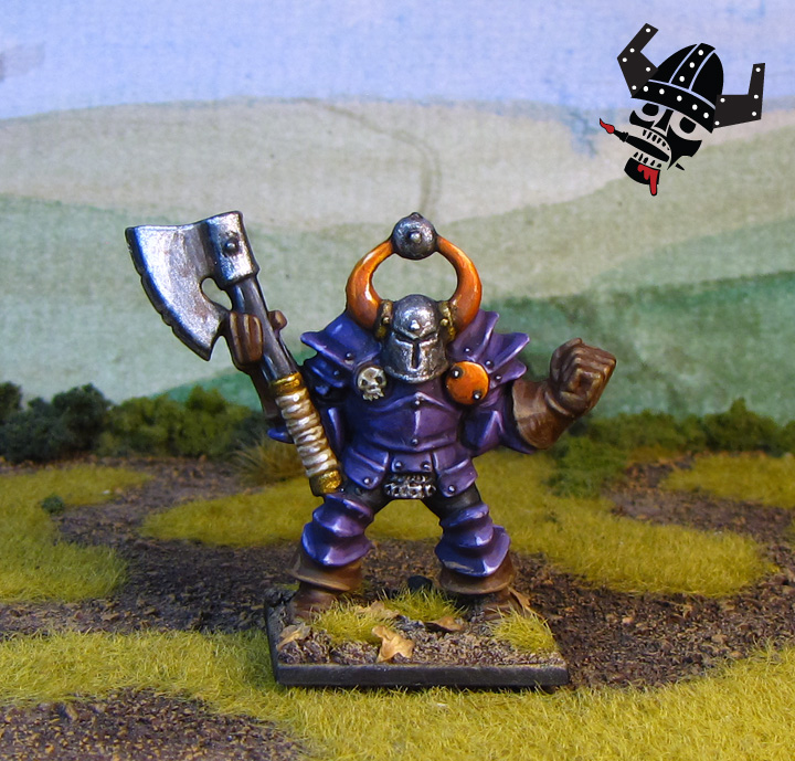 Battle Masters Warhammer Chaos Ogre from Milton Bradley and Games Workshop painted by Neldoreth - An Hour of Wolves & Shattered Shields