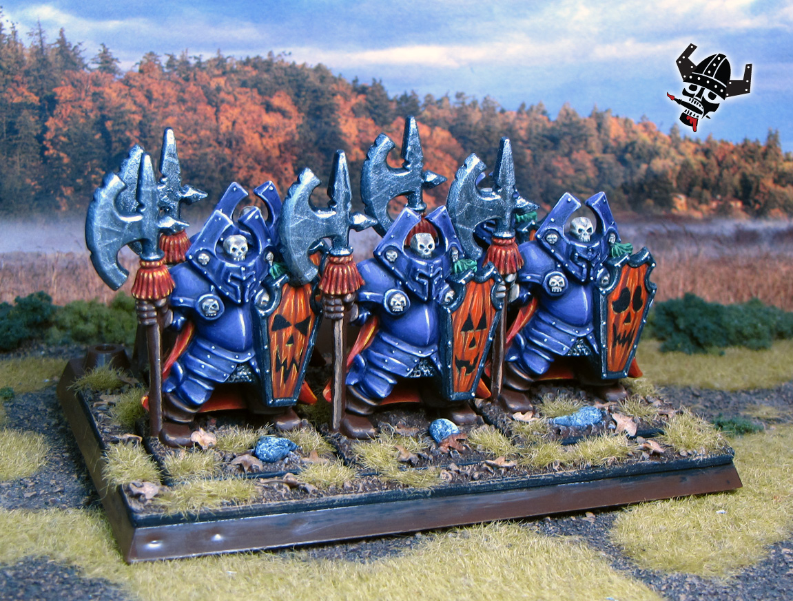 Battle Masters Chaos Warriors Warhammer from Milton Bradley and Games Workshop painted by Neldoreth - An Hour of Wolves & Shattered Shields