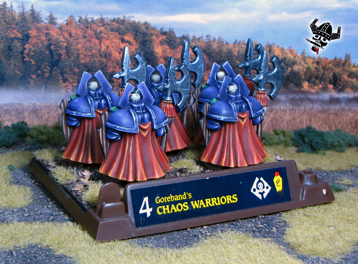 Battle Masters Chaos Warriors Warhammer from Milton Bradley and Games Workshop painted by Neldoreth - An Hour of Wolves & Shattered Shields