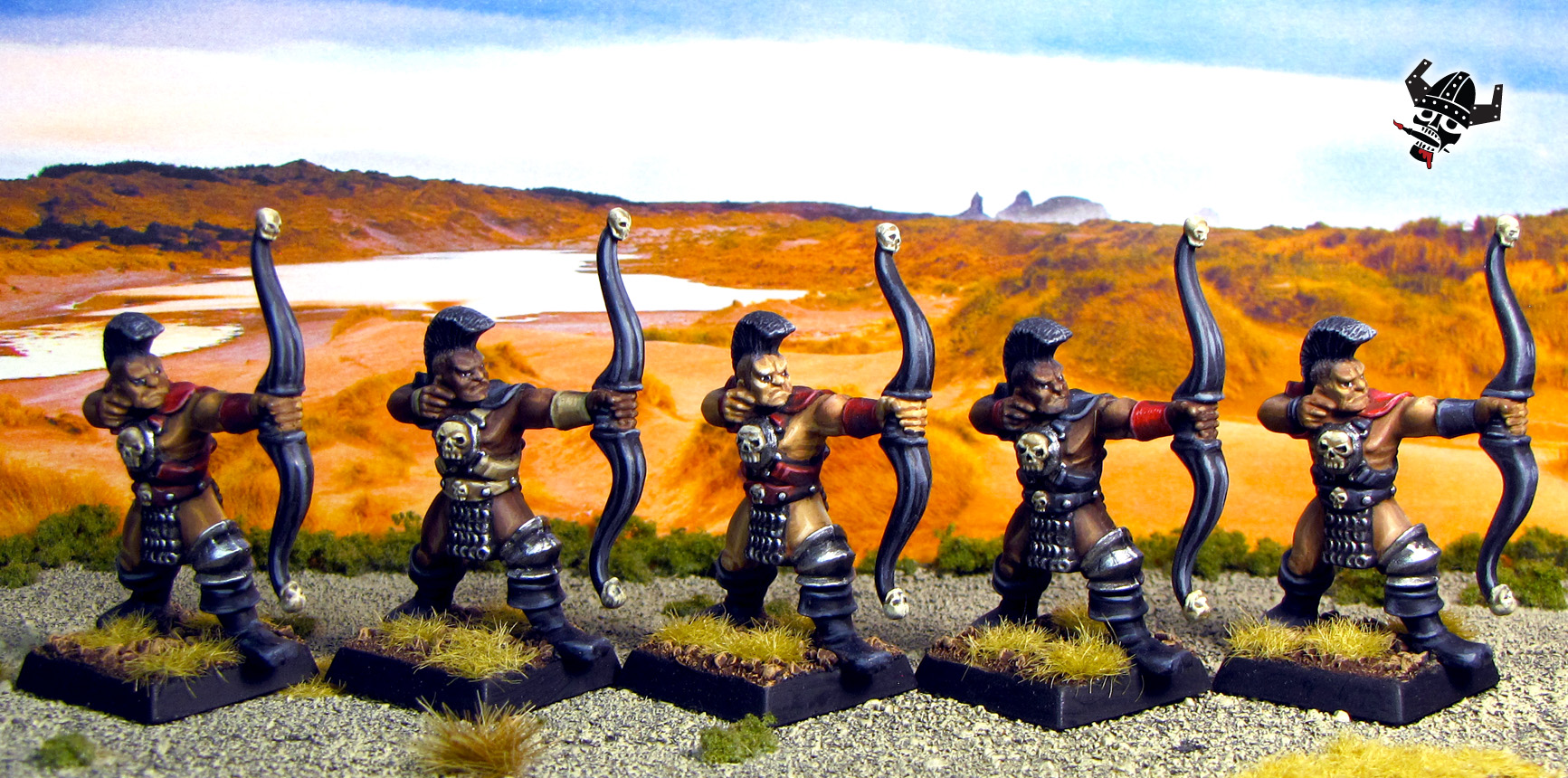 Battle Masters Darkoath Marauders Chaos Bowmen and Archers from Milton Bradley and Games Workshop painted by Neldoreth - An Hour of Wolves & Shattered Shields