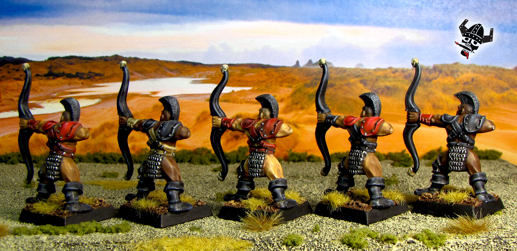 Battle Masters Darkoath Marauders Chaos Bowmen and Archers from Milton Bradley and Games Workshop painted by Neldoreth - An Hour of Wolves & Shattered Shields