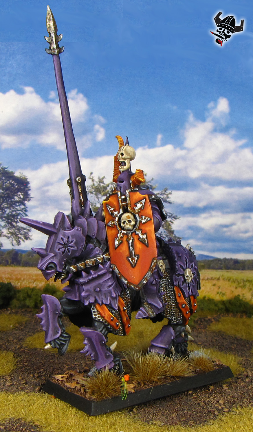 Chaos Warrios Knights Warhammer from Milton Bradley and Games Workshop painted by Neldoreth - An Hour of Wolves & Shattered Shields