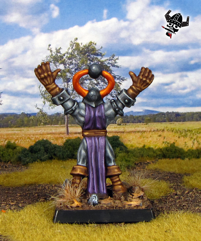 Chaos Warrios Sorcerer old world fantasy Warhammer from Milton Bradley and Games Workshop painted by Neldoreth - An Hour of Wolves & Shattered Shields