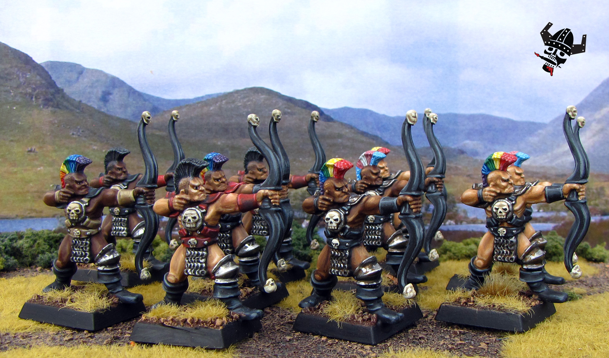 Chaos Warrios Darkoath Marauders Archers old world fantasy battle masters Warhammer from Milton Bradley and Games Workshop painted by Neldoreth - An Hour of Wolves & Shattered Shields