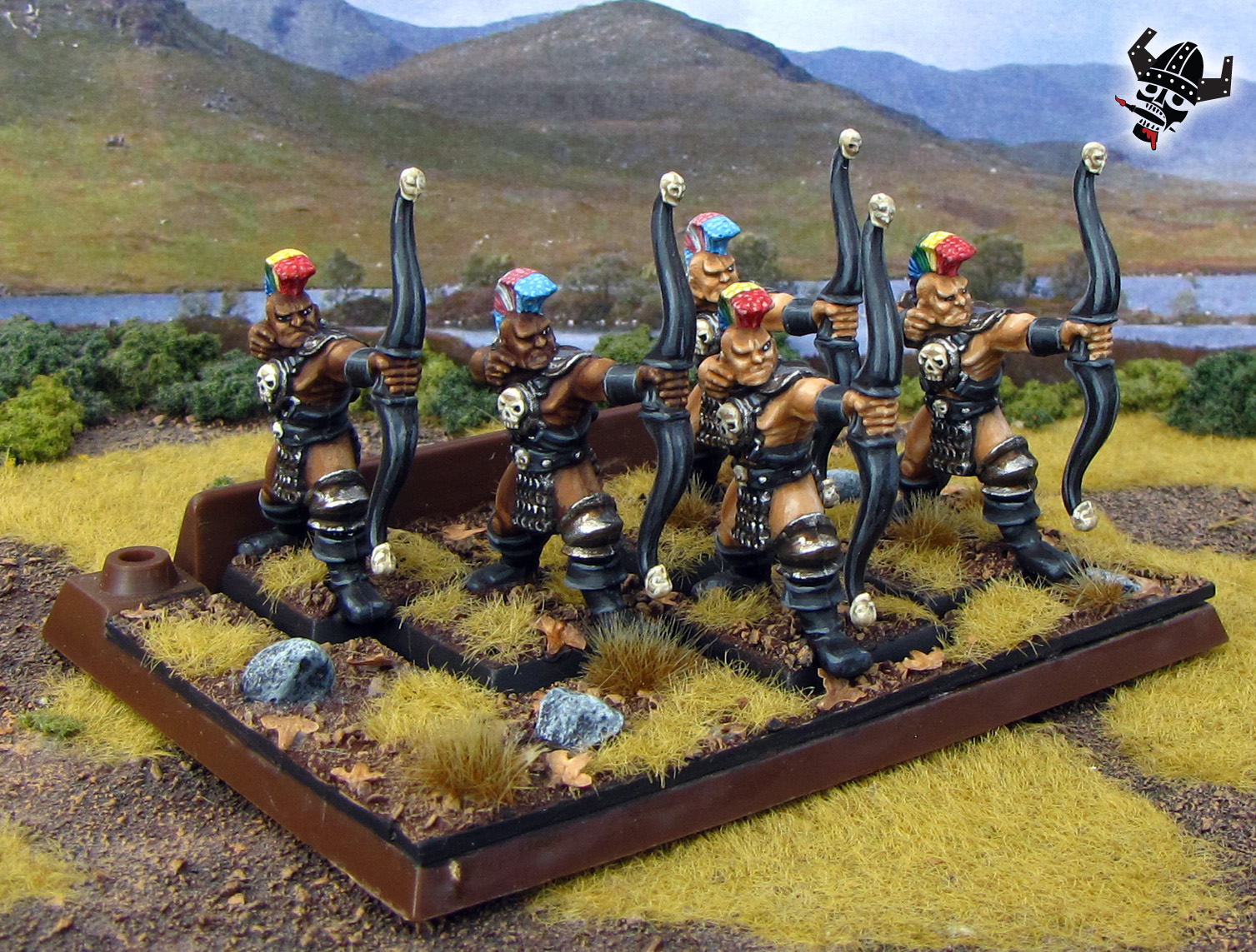 Chaos Darkoath Marauders archers for Battlemasters battle masters Games Workshop Warhammer Old World from Milton Bradley and Games Workshop painted by Neldoreth - An Hour of Wolves & Shattered Shields