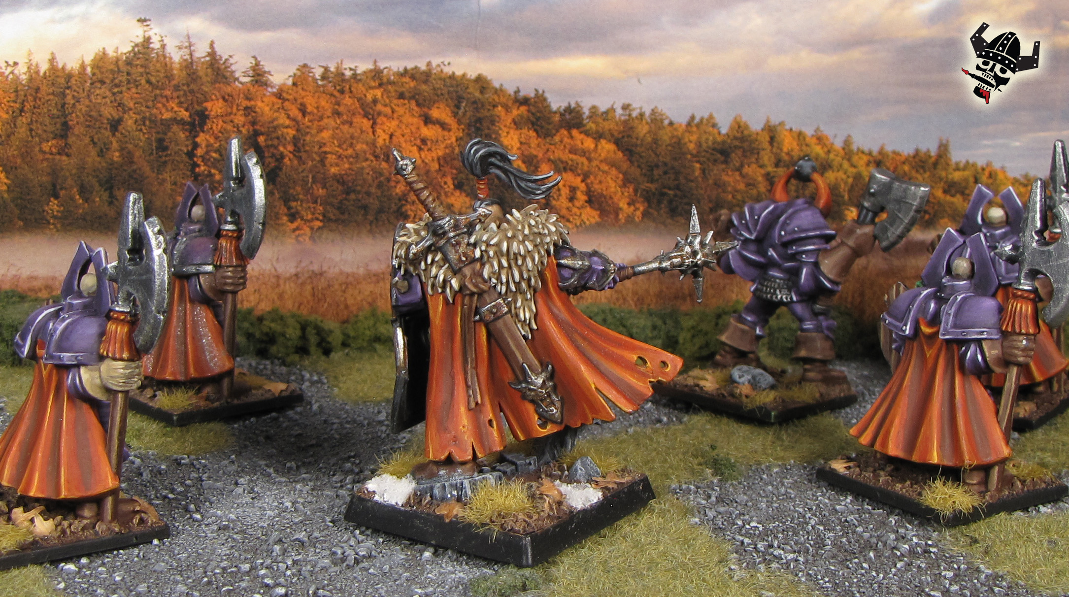 Chaos Khagra's Ravagers old world fantasy battle masters Warhammer from Milton Bradley and Games Workshop painted by Neldoreth - An Hour of Wolves & Shattered Shields