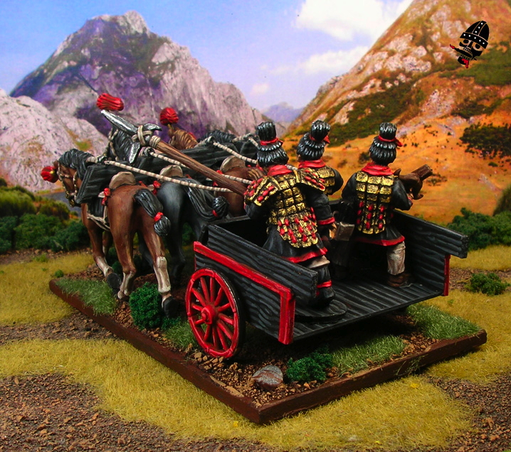 Chinese Warring States converted Qin Chariot from Renegade Miniatures painted by Neldoreth - An Hour of Wolves & Shattered Shields