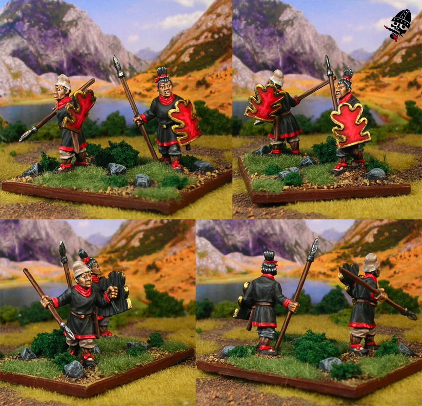 Chinese Warring States skirmishers from Renegade Miniatures painted by Neldoreth - An Hour of Wolves & Shattered Shields