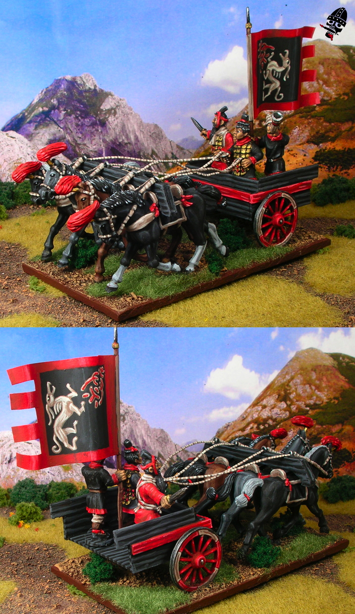 Chinese Warring States converted chariot general from Renegade Miniatures painted by Neldoreth - An Hour of Wolves & Shattered Shields