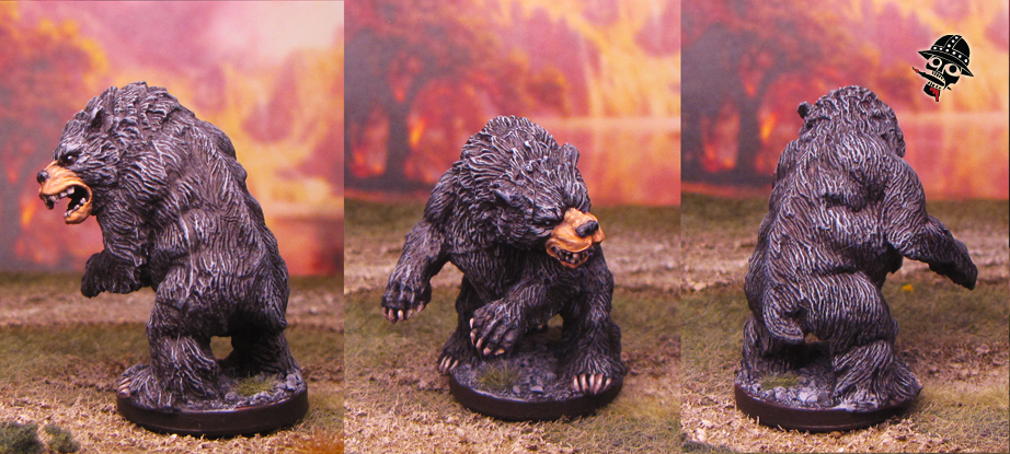 Black bear from Wizards of the Coast painted by Neldoreth - An Hour of Wolves & Shattered Shields