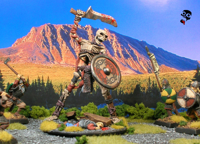 Giant skeleton from Reaper Miniatures painted by Neldoreth - An Hour of Wolves & Shattered Shields