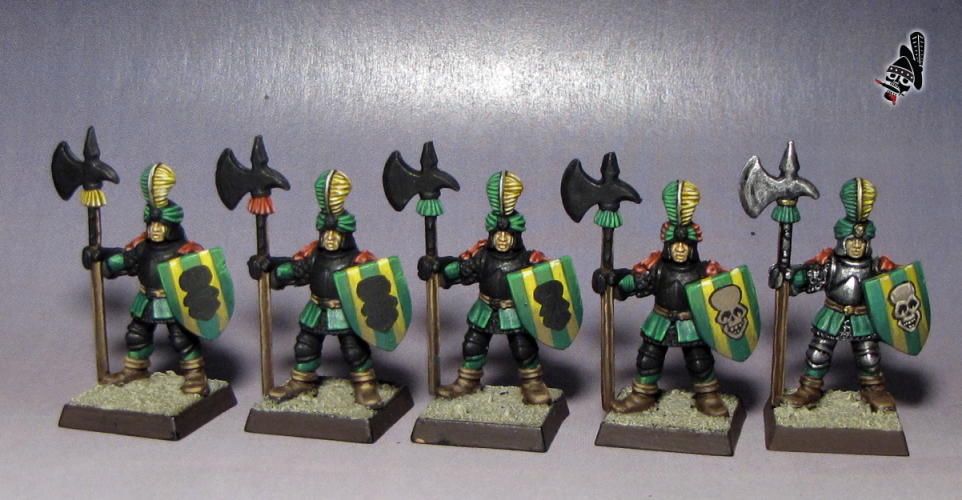 Battle Masters Empire Men at Arms from Milton Bradley and Games Workshop painted by Neldoreth - An Hour of Wolves & Shattered Shields