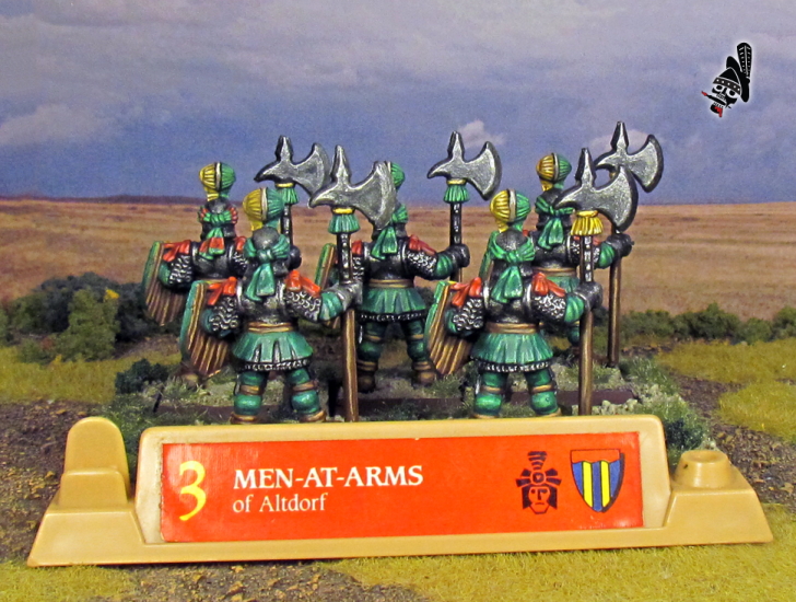 Battle Masters Empire Men at Arms from Milton Bradley and Games Workshop painted by Neldoreth - An Hour of Wolves & Shattered Shields
