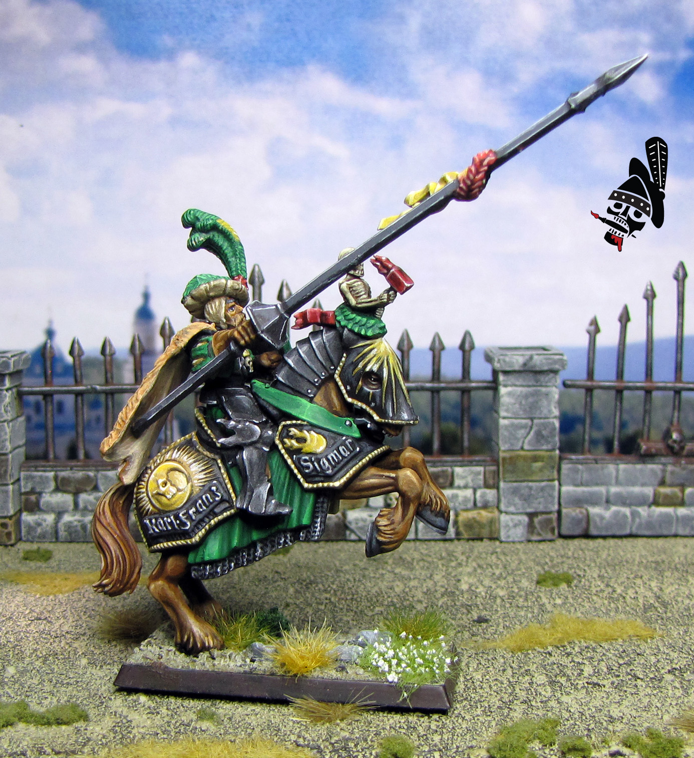 The Empire Mounted General from Games Workshop painted by Neldoreth - An Hour of Wolves & Shattered Shields