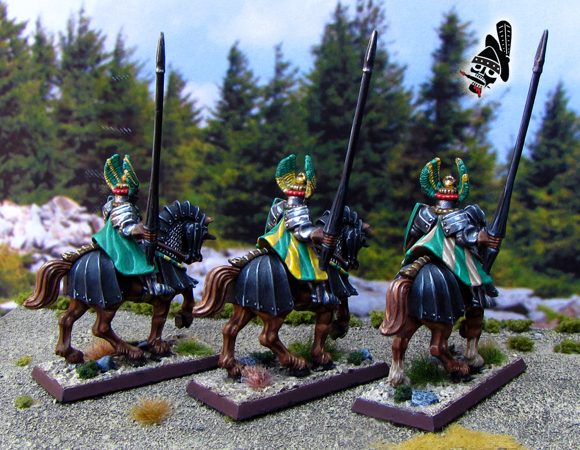 The Empire Knights Battle Masters Warhammer ready for battle! from Games Workshop painted by Neldoreth - An Hour of Wolves & Shattered Shields