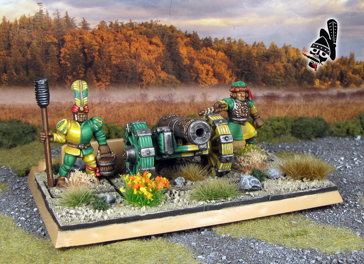 Empire cannon for Battlemasters battle masters Games Workshop Warhammer Old World from Milton Bradley and Games Workshop painted by Neldoreth - An Hour of Wolves & Shattered Shields