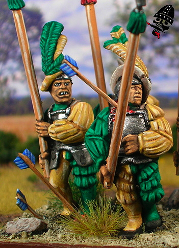 The Empire spearmen from Games Workshop painted by Neldoreth - An Hour of Wolves & Shattered Shields