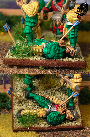 The Empire spearmen from Games Workshop painted by Neldoreth - An Hour of Wolves & Shattered Shields