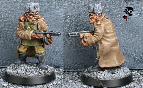 Weird War II Soviet wolfmen from Brigade Games painted by Neldoreth - An Hour of Wolves & Shattered Shields