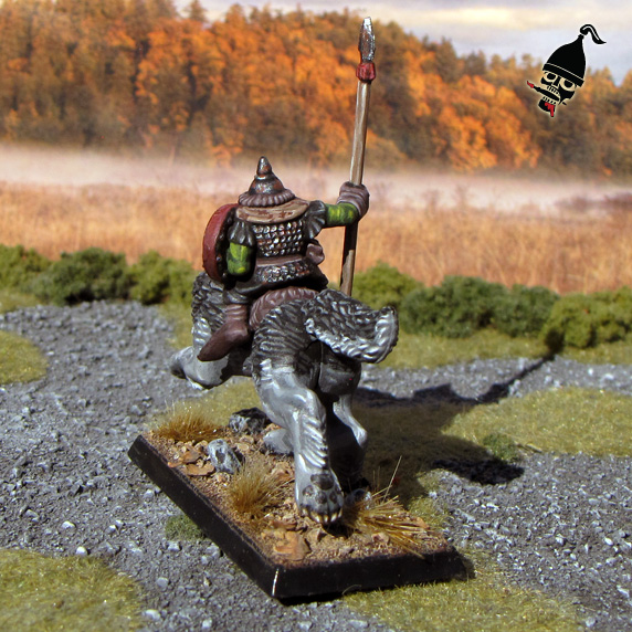 Battle Masters Goblin Wolf Rider for Warhammer from Games Workshop painted by Neldoreth - An Hour of Wolves & Shattered Shields