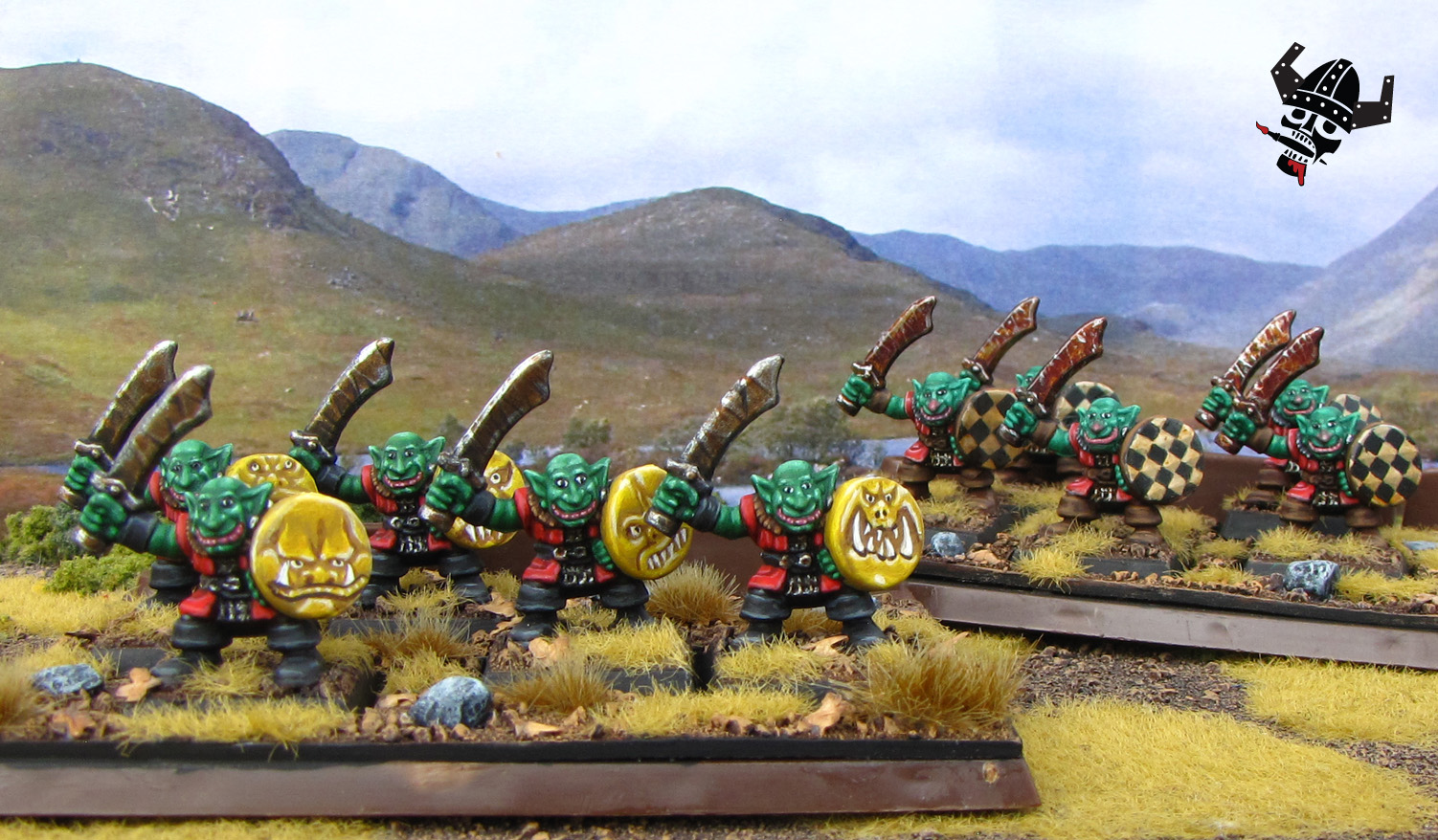 Goblin gitmob for Battlemasters battle masters Games Workshop Warhammer Old World from Milton Bradley and Games Workshop painted by Neldoreth - An Hour of Wolves & Shattered Shields