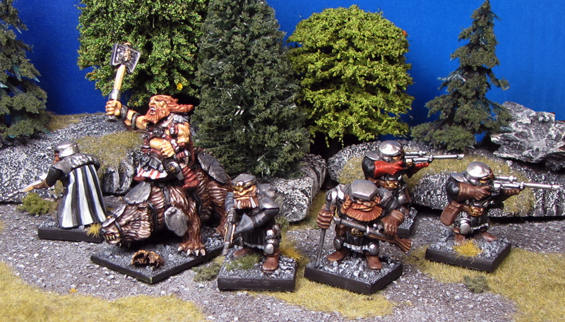 Week 3: Gleph McCluggin And His Shooters from Mantic Games painted by Neldoreth - An Hour of Wolves & Shattered Shields