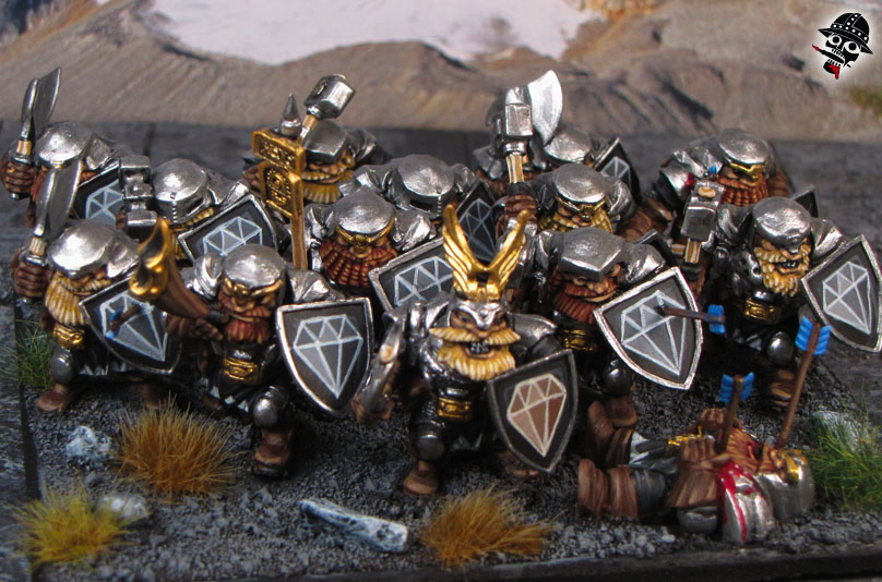 Mountain Dwarves from Mantic Games painted by Neldoreth - An Hour of Wolves & Shattered Shields Mountain Dwarves from Mantic Games painted by Neldoreth - An Hour of Wolves & Shattered Shields