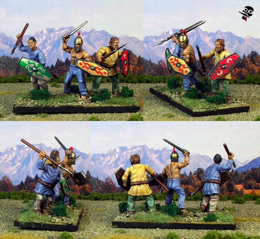 Ancient German Warriors from Wargames Factory painted by Neldoreth - An Hour of Wolves & Shattered Shields