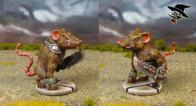 Mice & Mystics rat warrior from Plaid Hat Games painted by Neldoreth - An Hour of Wolves & Shattered Shields