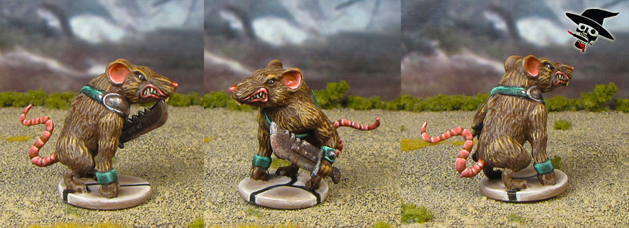 Mice & Mystics rat warrior from Plaid Hat Games painted by Neldoreth - An Hour of Wolves & Shattered Shields