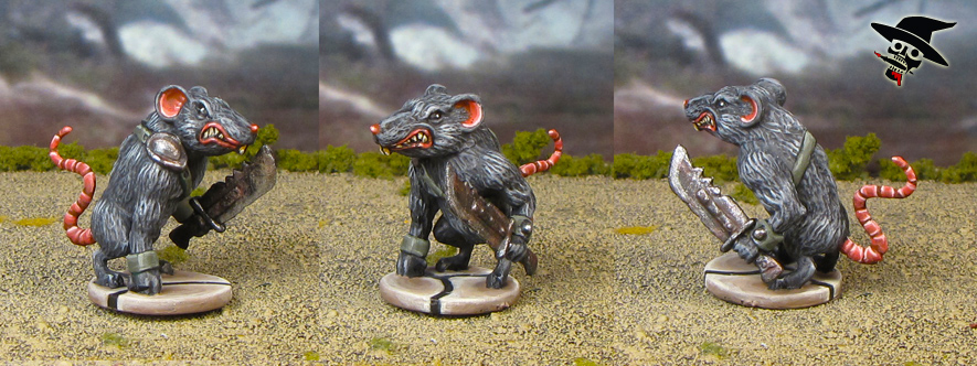 Mice & Mystics rat warrior from Plaid Hat Games painted by Neldoreth - An Hour of Wolves & Shattered Shields