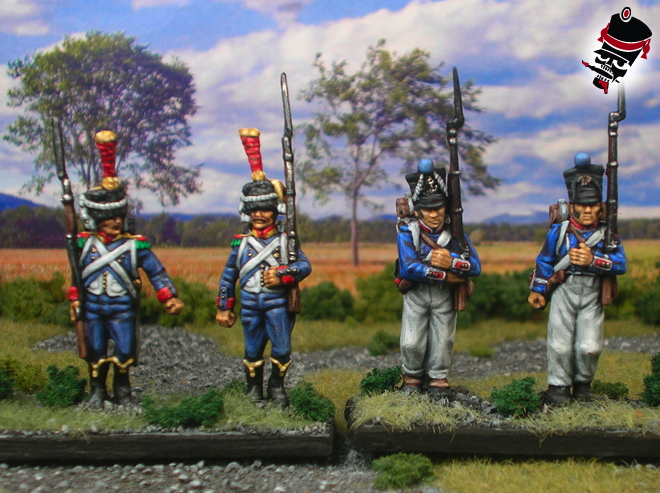 French Line or Light Infantry from Perry Miniatures and HaT Industries painted by Neldoreth - An Hour of Wolves & Shattered Shields