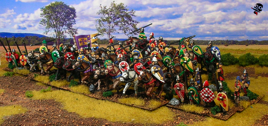15mm Norman and West Frank from Khurasan Miniatures painted by Neldoreth - An Hour of Wolves & Shattered Shields